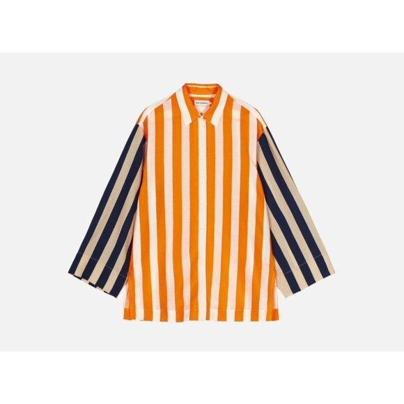 Marimekko Tops - NWT marimekko Torma Merirosvo Paitapusero in Mix Stripe Oversized Shirt 42 / 12